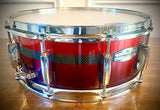 Pearl 14x5.5” Carbonply Mahogany Snare Drum in Scarlet Fade