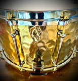 DrumPickers 14x8” 2.5mm Hammered Brass “Fatback” Snare Drum