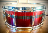 Pearl 14x5.5” Carbonply Mahogany Snare Drum in Scarlet Fade