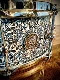 DrumPickers Touring Maple Custom 14x5.5” Snare Drum in Liquid Blue Pearl Wrap