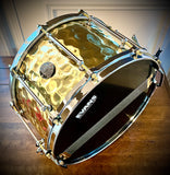 DrumPickers 14x8” 2.5mm Hammered Brass “Fatback” Snare Drum