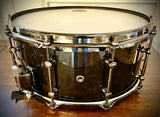 TAMA LMB1465MMB 14x6.5” S.L.P. Power Maple Snare Drum in Midnight Mapa Burl Finish