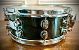 Mapex 14x5.5” Saturn Series Snare Drum in Transparent Black Laquer