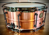 DrumPickers Custom Copper 14x6.5” Beaded Snare Drum
