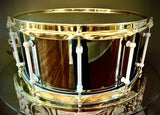 DrumPickers Custom 14x6.5” “Magnificent Bastard” Black Nickel Over Brass Snare Drum