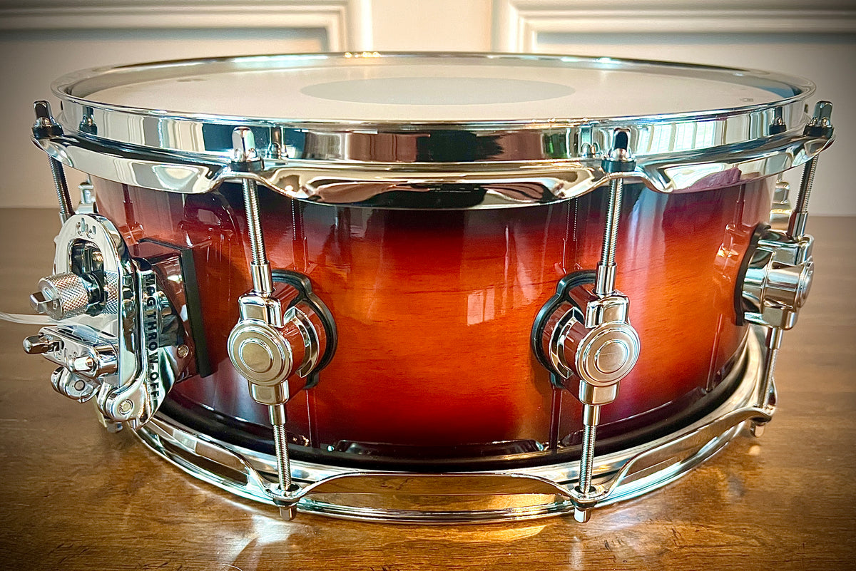 dw design series tobacco burst DW Snare Drum Design Series 14x5.5