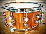 Tama S.L.P. G-Maple 14x7” Limited Edition Snare Drum in High Gloss Natural Zebra Wood