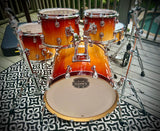 Mapex Pro M Series (2007 era) 4 Pc Drum Kit in Tobacco Fade