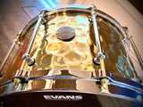 DrumPickers 14x8” 2.5mm Hammered Brass “Fatback” Snare Drum