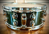 Mapex 14x5.5” Saturn Series Snare Drum in Transparent Black Laquer