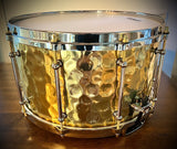 DrumPickers 14x8” 2.5mm Hammered Brass “Fatback” Snare Drum