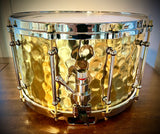 DrumPickers 14x8” 2.5mm Hammered Brass “Fatback” Snare Drum