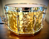DrumPickers 14x8” 2.5mm Hammered Brass “Fatback” Snare Drum