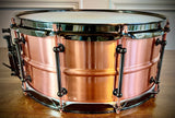 DrumPickers Custom Copper 14x6.5” Beaded Snare Drum