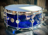 DrumPickers Deep Blue Acrylic 14x6” Snare Drum