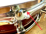 Sonor S-Class 14x5” Maple Snare Drum in Burgundy Gloss Grain Lacquer Finish