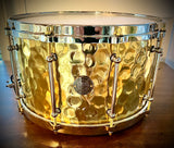 DrumPickers 14x8” 2.5mm Hammered Brass “Fatback” Snare Drum