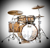 Pearl Crystal Beat CRB524P/C 4-piece Shell Pack - 50-anniversary Limited-Edition Liquid Smoke Drum Kit With BONUS DrumPickers Matching Snare!