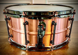 DrumPickers Custom Copper 14x6.5” Beaded Snare Drum