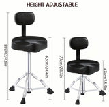 DrumPickers PFUGMU-BR Hydraulic Drum Throne with Back Rest