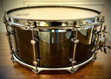 TAMA LMB1465MMB 14x6.5” S.L.P. Power Maple Snare Drum in Midnight Mapa Burl Finish