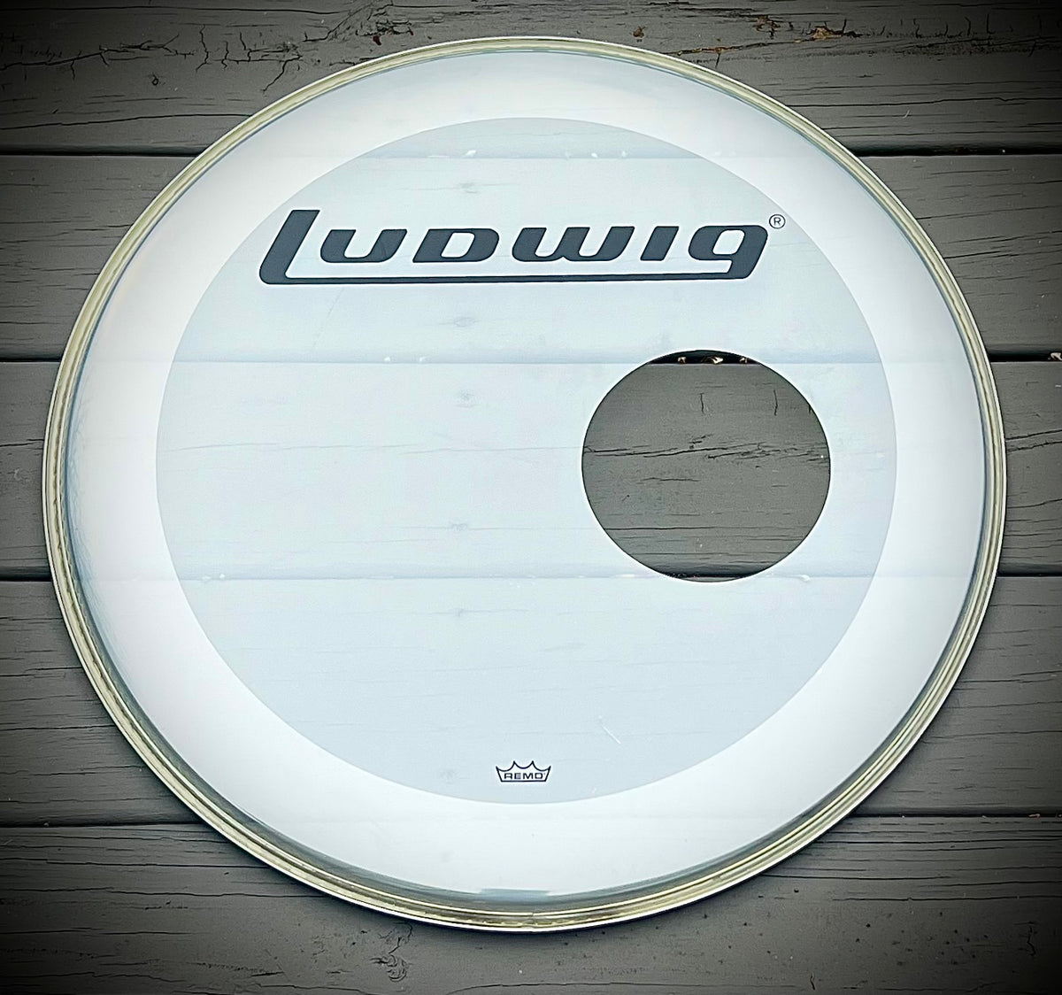 Naciąg na bęben basowy Ludwig z logo: 22Naciąg na bęben basowy Ludwig z logo: 22  