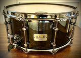 TAMA LMB1465MMB 14x6.5” S.L.P. Power Maple Snare Drum in Midnight Mapa Burl Finish