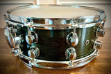 Mapex 14x5.5” Saturn Series Snare Drum in Transparent Black Laquer