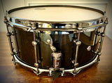 TAMA LMB1465MMB 14x6.5” S.L.P. Power Maple Snare Drum in Midnight Mapa Burl Finish