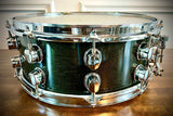 Mapex 14x5.5” Saturn Series Snare Drum in Transparent Black Laquer