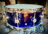DrumPickers Deep Blue Acrylic 14x6” Snare Drum