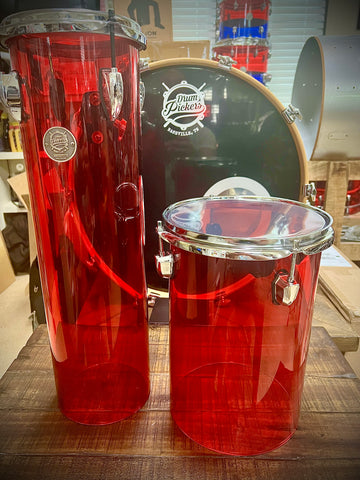 DrumPickers 8x12” Red Acrylic Silo Drum