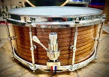 DrumPickers 14x6.5” Custom Single Ply Heritage Snare Drum in Tiger Stripe Maple