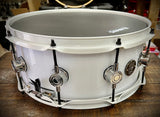 DrumPickers Custom Acrylic 14x6” White-N-Black Attack” Snare Drum