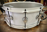 DrumPickers Custom Acrylic 14x6” White-N-Black Attack” Snare Drum