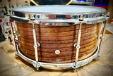 DrumPickers 14x6.5” Custom Single Ply Heritage Snare Drum in Tiger Stripe Maple