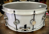 DrumPickers Custom Acrylic 14x6” White-N-Black Attack” Snare Drum
