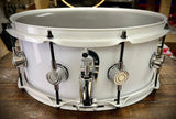 DrumPickers Custom Acrylic 14x6” White-N-Black Attack” Snare Drum