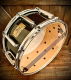 Pearl Masters Custom Classic 14x6.5” Single Maple Ply Snare Drum in Piano Black Lacquer