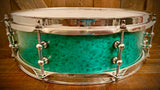 DrumPickers DP Custom 14x4” All Maple Snare Drum in Birds-Eye Forest Green
