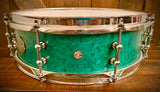 DrumPickers DP Custom 14x4” All Maple Snare Drum in Birds-Eye Forest Green