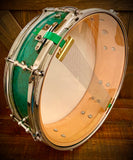 DrumPickers DP Custom 14x4” All Maple Snare Drum in Birds-Eye Forest Green