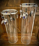 DrumPickers - Clear Acrylic 18” & 21” Silo Drums (Set of 2)