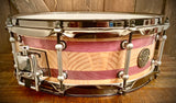 DrumPickers 14x5” Heirloom Snare Drum (Purple Heart/Douglas Fir) Reclaimed Stave Construction