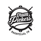 DrumPickers 5pc Vintage Professional Drum Kit in Van Halen Black & White Stripe Tribute