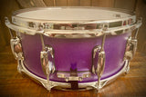 DrumPickers DP Custom 14x6” Maple/Poplar/Walnut Snare Drum in Candy Grape Finish