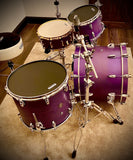 DrumPickers DP Custom Line 4pc All Maple Drum Kit  In #007 Plum Crazy Burst