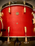 DrumPickers DPVP Vintage Professional Series 3-Pc Drum Kit in “Red-Brass Black-Attack”