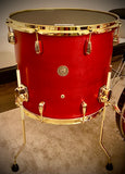 DrumPickers DPVP Vintage Professional Series 3-Pc Drum Kit in “Red-Brass Black-Attack”