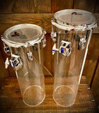 DrumPickers - Clear Acrylic 18” & 21” Silo Drums (Set of 2)